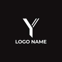 vetor criativo carta y logotipo Projeto conceito