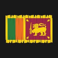 vetor da bandeira sri lanka