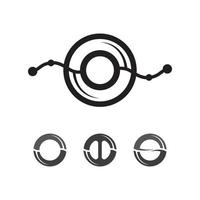 logotipo do círculo e aplicativo de modelo de ícone de vetor de símbolo