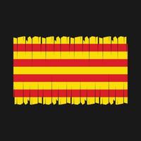 vetor bandeira da catalunha