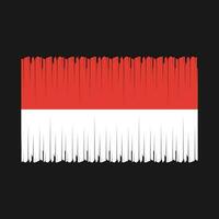ilustração vetorial bandeira indonésia vetor