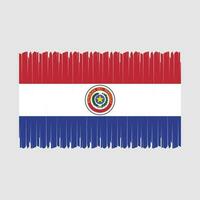 Paraguai bandeira vetor ilustração
