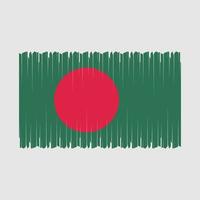 ilustração vetorial da bandeira de bangladesh vetor