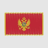 Montenegro bandeira vetor ilustração