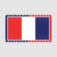 ilustração vetorial bandeira da frança vetor