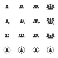 ícones de pessoas, vetor de equipe de grupo de trabalho de pessoa, pessoas de negócios