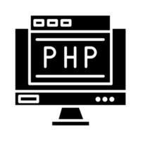 ícone de vetor de codificação php