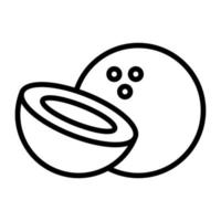 ícone de vetor de coco