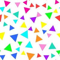 geométrico desatado padronizar do multicolorido triângulos para têxtil, papel e de outros superfícies vetor