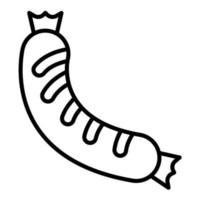 ícone de vetor de salsicha
