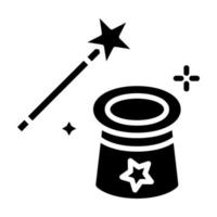 ícone de vetor de truque de mágica