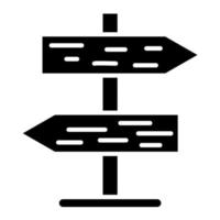 ícone de vetor de sinal direcional