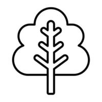 ícone de vetor de árvore de outono