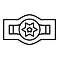 ícone de vetor de cinto de campeão