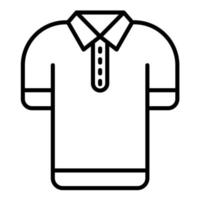 ícone de vetor de camisa polo