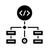 ícone de vetor de fluxo de trabalho
