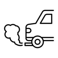 ícone de vetor de poluição do ar