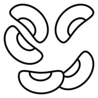 ícone de vetor de feijão