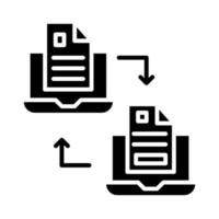 ícone de vetor de transferência de dados