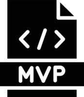 ilustração de design de ícone de vetor mvp