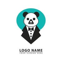 panda patrão o negócio vetor logotipo ícone.