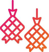 ilustração de design de ícone de vetor ketupat