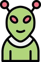 ilustração de design de ícone de vetor alienígena
