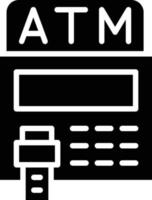 ilustração de design de ícone de vetor atm