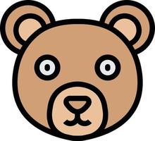 ilustração de design de ícone de vetor de urso