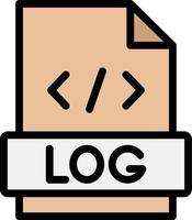 ilustração de design de ícone de vetor de logs