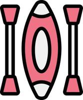 ilustração de design de ícone de vetor de canoa