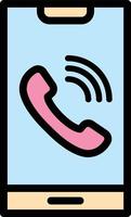 ilustração de design de ícone de vetor de chamada