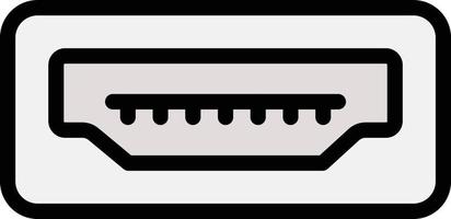ilustração de design de ícone de vetor de porta usb