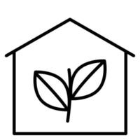 ícone de vetor de casa verde