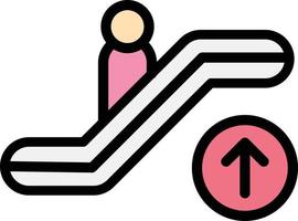 ilustração de design de ícone de vetor de escada rolante