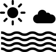 ilustração de design de ícone de vetor de mar