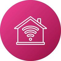 casa Wi-fi ícone estilo vetor