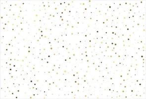 estrelas de ouro caindo aleatórias no fundo branco. padrão de brilho para banner, cartão de felicitações, cartão de natal e ano novo, convite, cartão postal, embalagens de papel vetor