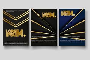 modelo de design de capa com linhas abstratas modernas vetor