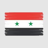 vetor de pincel de bandeira da síria