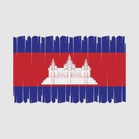 vetor da bandeira do camboja