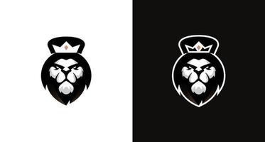 logotipo de ilustração moderna desportiva da cabeça do leão vetor