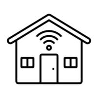 casa Wi-fi vetor ícone