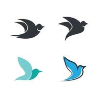 conjunto de ilustração de imagens de logotipo de pomba vetor