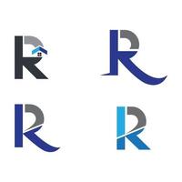 conjunto de imagens do logotipo da letra r vetor