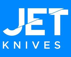 jato faca marca nominativa nitidez logotipo Projeto. vetor