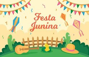 fundo de celebração festa junina vetor