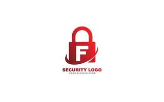 f segurança logotipo Projeto inspiração. vetor carta modelo Projeto para marca.