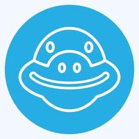 ícone tartaruga. relacionado para animal cabeça símbolo. simples Projeto editável. simples ilustração vetor