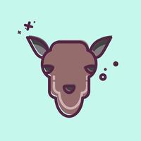 ícone camelo. relacionado para animal cabeça símbolo. simples Projeto editável. simples ilustração vetor